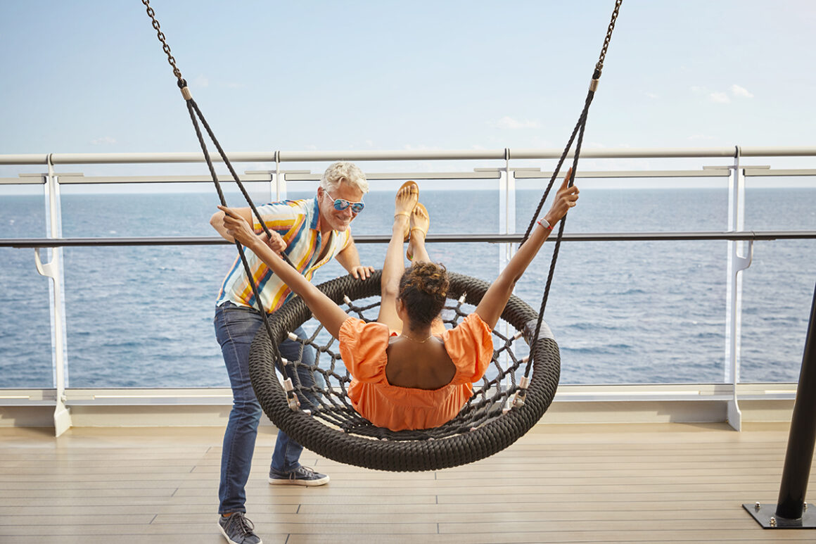 Sailors use a swing at the Athletic Club
Photoshoot of Vitamin Sea activities by Melanie Acevedo onboard Scarlet Lady, Virgin Voyages
Vitamin Sea & Project Jackson Photoshoot Cabins onboard SCL
Shoot Date: Sept 18-25, 2021
Shoot Location: Transit from NY-Bimini
Usage: Worldwide/universal unlimited rights in perpetuity for all media including 3rd party usage (Virgin Brands) for all footage and images captured during the shoot. Excluding TV + Broadcast.
Talent Usage: 5 Years Worldwide/universal unlimited rights in perpetuity for all media including 3rd party usage for all footage and images captured during the shoot. Excluding TV + Broadcast.
TEAM
Photographers:
Lifestyle: Melanie Acevedo
Cabins: Sang An
Agent: Kenna Zimmer, Sarah Laird & Good Company
https://sarahlaird.com
CD: Christian Schrader
Art Buyer / Producer: Kathy Boos