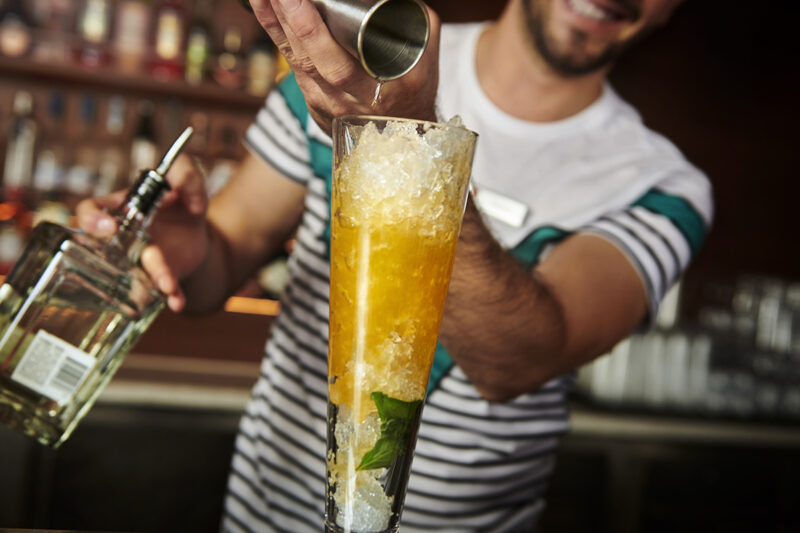 A tall drink is made by a bartender at The Dock bar.
UK Photoshoot / Atlantis
Shoot Dates: Sept 27-30, 2021
Usage: Full Buyout
Goal: Food & Beverages
Deliverables: Retouched images, gifs, and videos TEAM
Photographer: Scott Grummett
https://www.scottgrummett.com
Agent: Terri Manduca
Food Stylist / AD: Elisa Merlo CD: Christian Schrader
Art Buyer / Producer: Kathy Boos