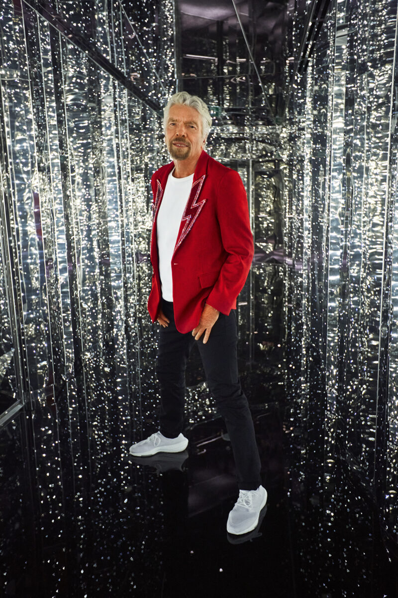 Sir Richard Branson stands in the entrance to the Manor nightclub onboard Scarlet Lady. Sir Richard Branson Photoshoot
SCL NY Launch Event
Shoot Date: Sept 14, 2021
Usage: Worldwide/universal unlimited rights in perpetuity for all media including 3rd party usage for all footage and images captured during the shoot. Excluding TV + Broadcast. Description: Portraits of Sir Richard Branson onboard SCL.
We also photographed CEO Tom McAlpin. Deliverables: 10 Retouched images TEAM
Photographer: Peggy Sirota
http://www.peggysirota.com
Agent: Elyse Connolly CD: Christian Schrader
Art Buyer / Producer: Kathy Boos